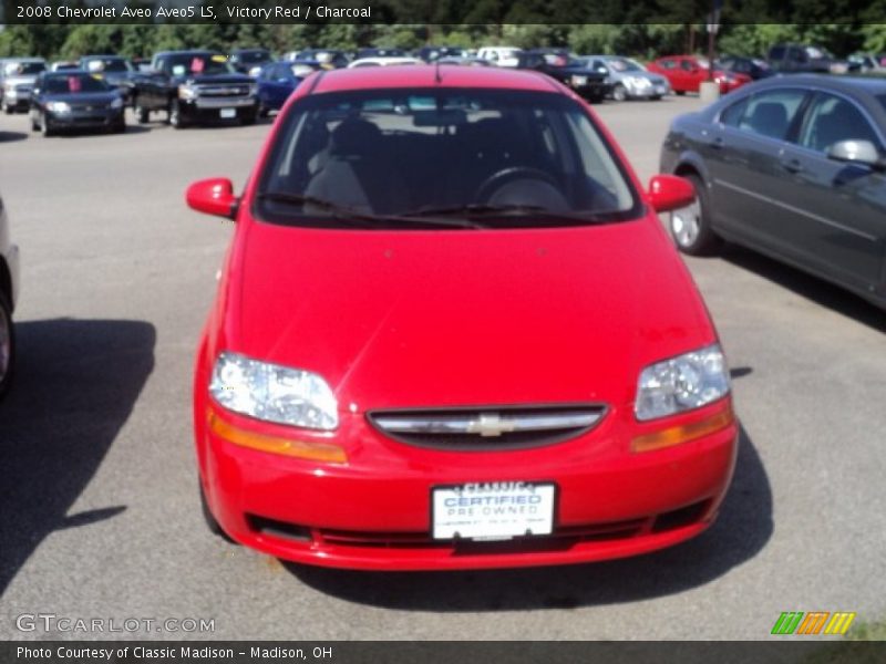 Victory Red / Charcoal 2008 Chevrolet Aveo Aveo5 LS