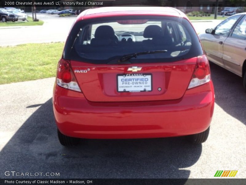 Victory Red / Charcoal 2008 Chevrolet Aveo Aveo5 LS