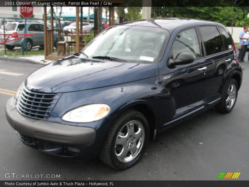 Patriot Blue Pearl / Gray 2001 Chrysler PT Cruiser Limited