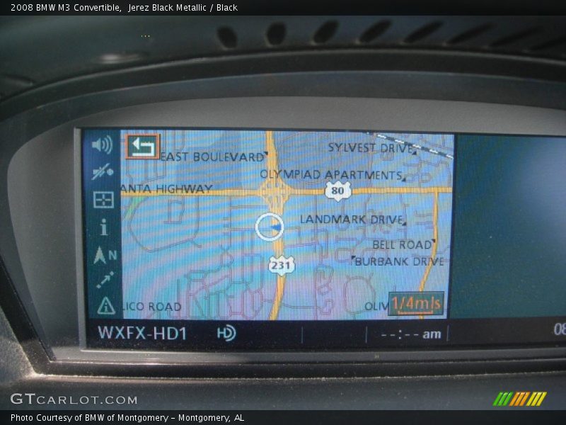 Jerez Black Metallic / Black 2008 BMW M3 Convertible