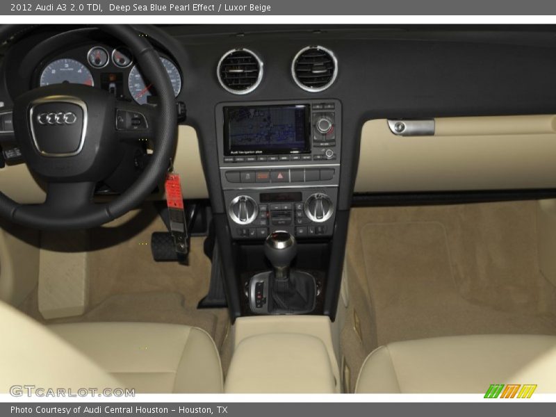 Deep Sea Blue Pearl Effect / Luxor Beige 2012 Audi A3 2.0 TDI