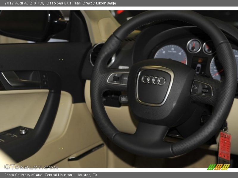 Deep Sea Blue Pearl Effect / Luxor Beige 2012 Audi A3 2.0 TDI