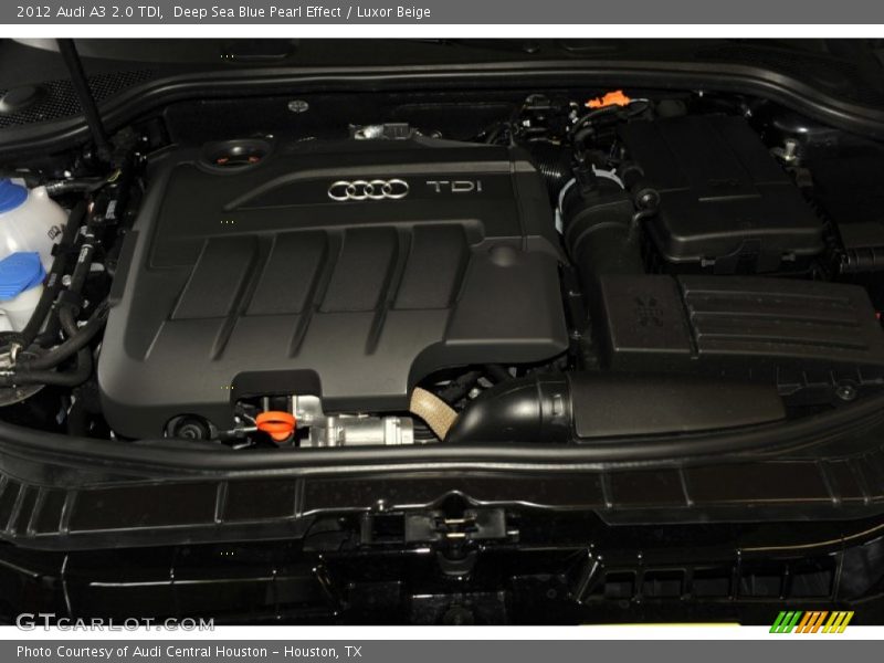 Deep Sea Blue Pearl Effect / Luxor Beige 2012 Audi A3 2.0 TDI