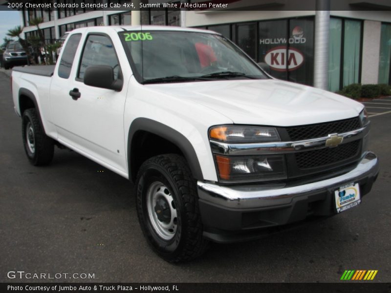 Summit White / Medium Pewter 2006 Chevrolet Colorado Extended Cab 4x4