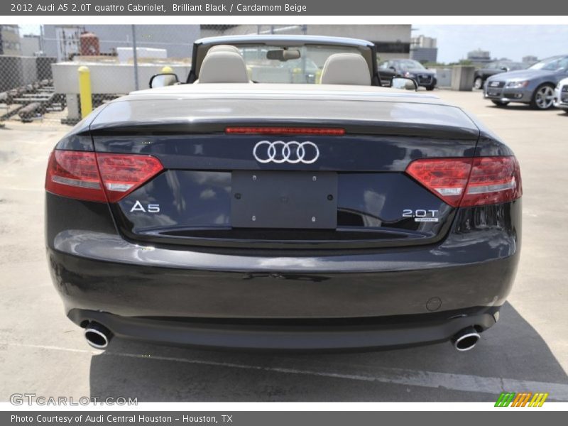 Brilliant Black / Cardamom Beige 2012 Audi A5 2.0T quattro Cabriolet