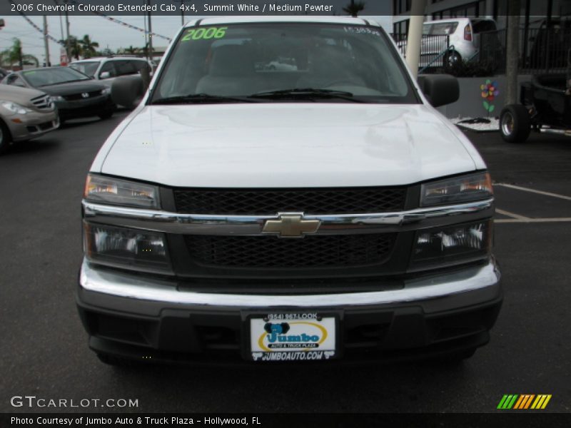 Summit White / Medium Pewter 2006 Chevrolet Colorado Extended Cab 4x4