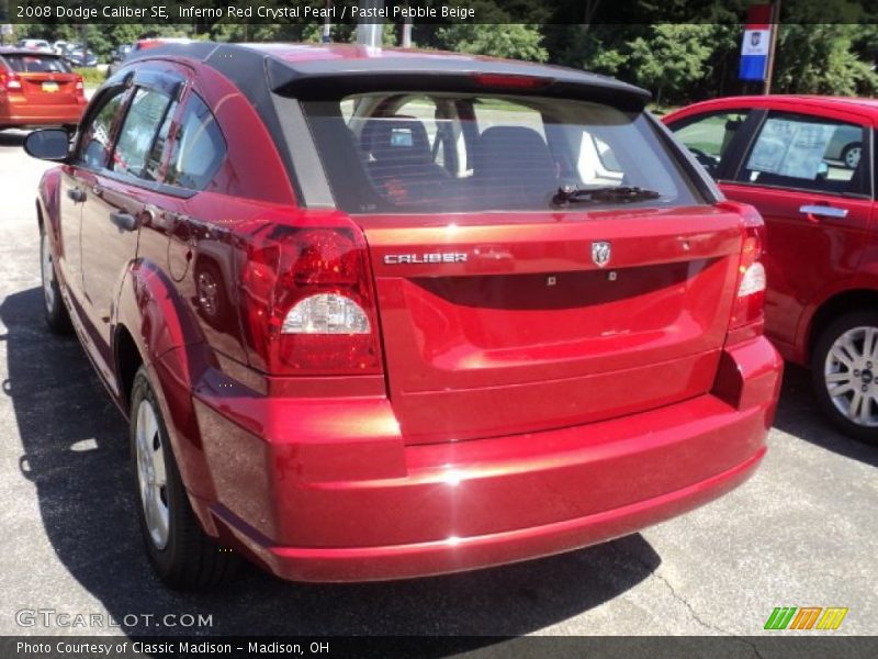 Inferno Red Crystal Pearl / Pastel Pebble Beige 2008 Dodge Caliber SE