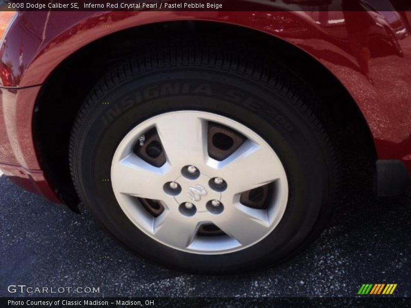Inferno Red Crystal Pearl / Pastel Pebble Beige 2008 Dodge Caliber SE