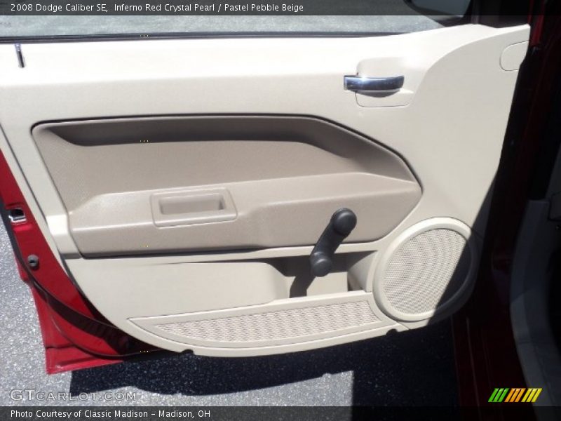 Inferno Red Crystal Pearl / Pastel Pebble Beige 2008 Dodge Caliber SE