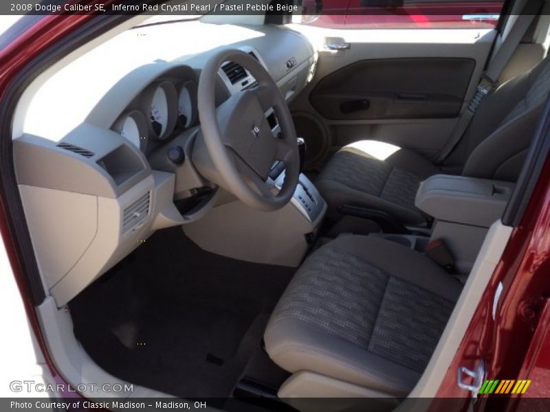 Inferno Red Crystal Pearl / Pastel Pebble Beige 2008 Dodge Caliber SE