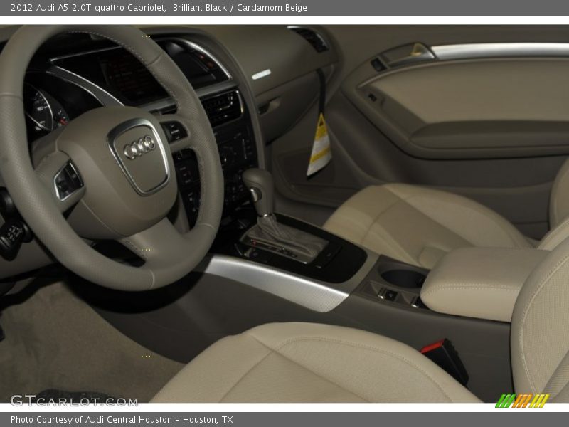 Brilliant Black / Cardamom Beige 2012 Audi A5 2.0T quattro Cabriolet