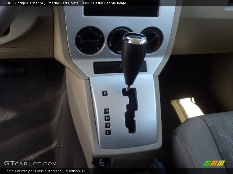 Inferno Red Crystal Pearl / Pastel Pebble Beige 2008 Dodge Caliber SE