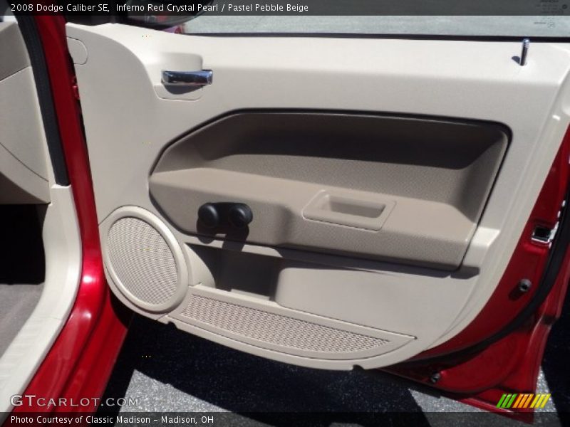 Inferno Red Crystal Pearl / Pastel Pebble Beige 2008 Dodge Caliber SE