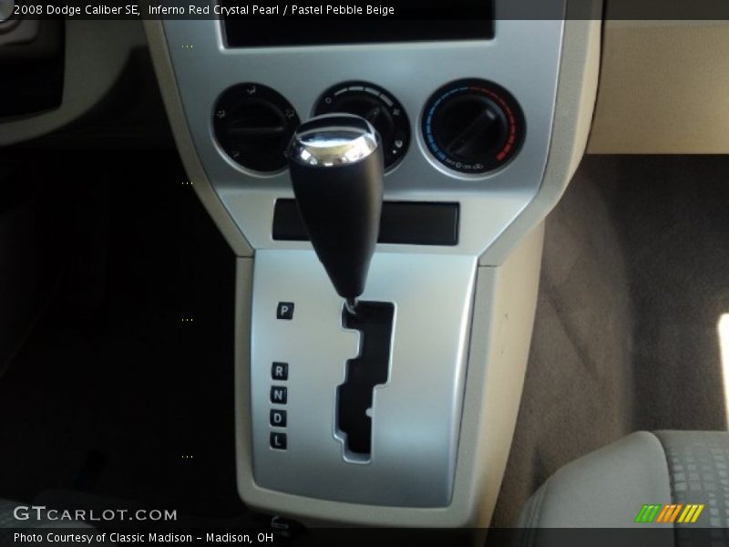 Inferno Red Crystal Pearl / Pastel Pebble Beige 2008 Dodge Caliber SE