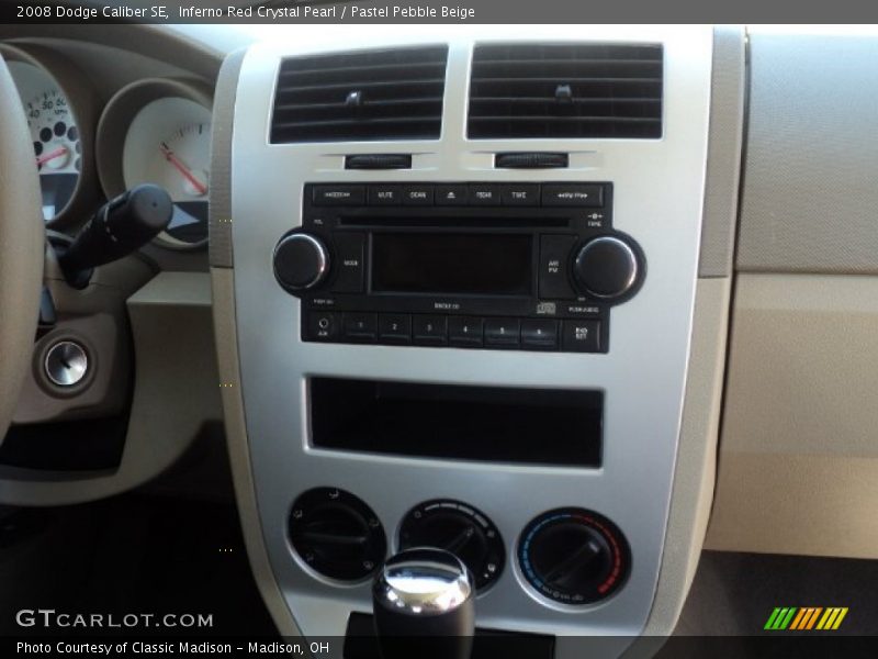 Inferno Red Crystal Pearl / Pastel Pebble Beige 2008 Dodge Caliber SE