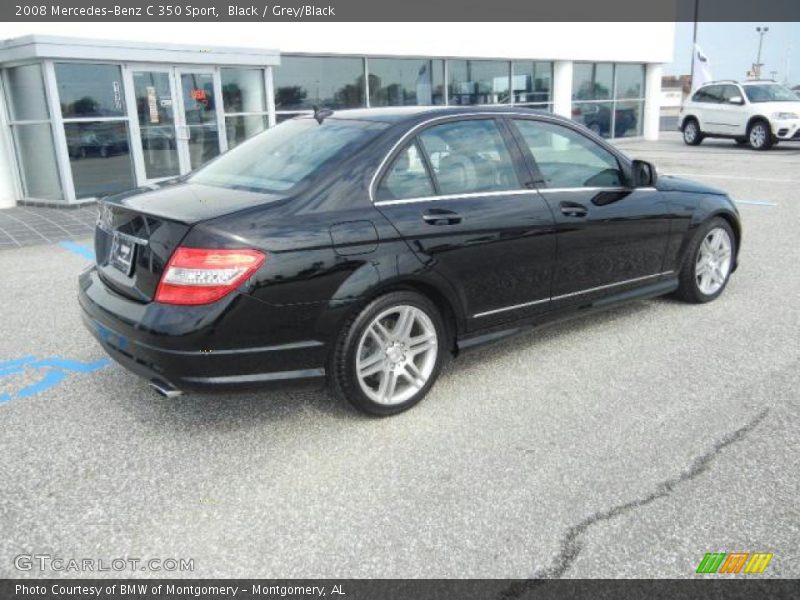 Black / Grey/Black 2008 Mercedes-Benz C 350 Sport