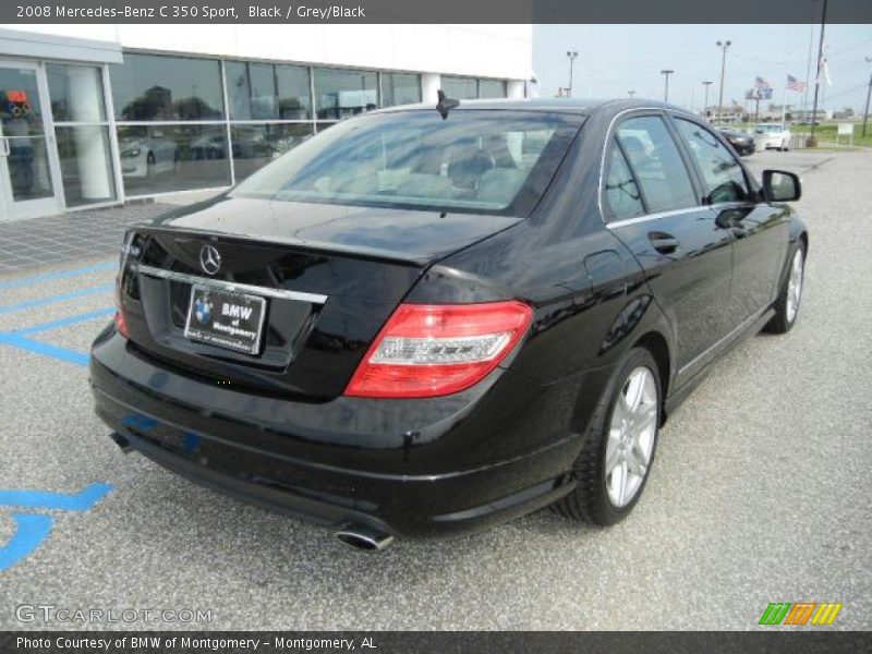 Black / Grey/Black 2008 Mercedes-Benz C 350 Sport