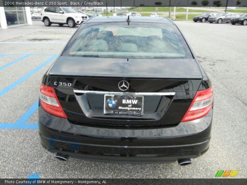 Black / Grey/Black 2008 Mercedes-Benz C 350 Sport