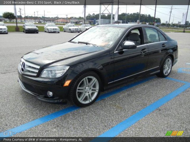 Black / Grey/Black 2008 Mercedes-Benz C 350 Sport