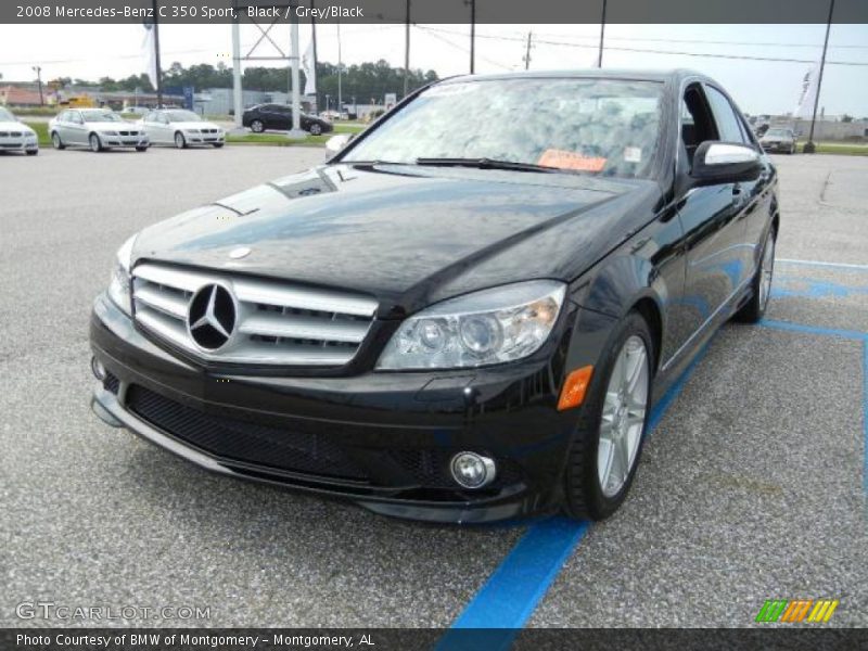 Black / Grey/Black 2008 Mercedes-Benz C 350 Sport