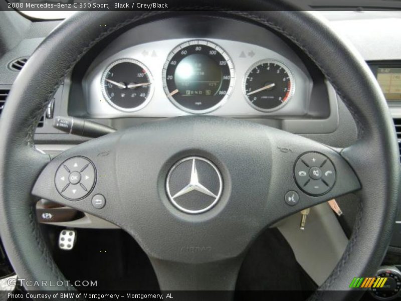 Black / Grey/Black 2008 Mercedes-Benz C 350 Sport