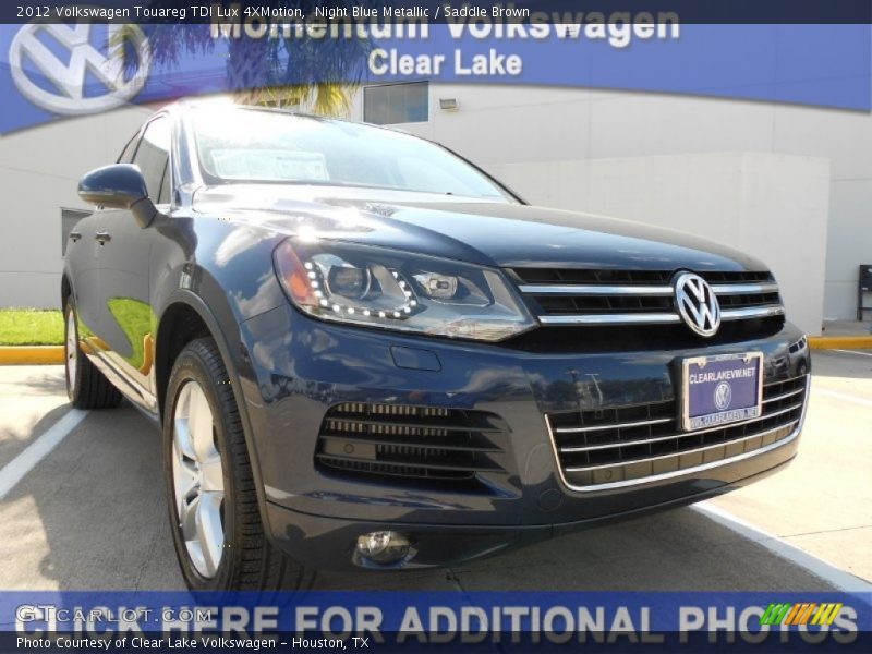 Night Blue Metallic / Saddle Brown 2012 Volkswagen Touareg TDI Lux 4XMotion
