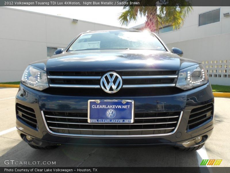 Night Blue Metallic / Saddle Brown 2012 Volkswagen Touareg TDI Lux 4XMotion