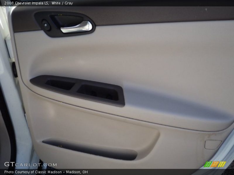 White / Gray 2008 Chevrolet Impala LS
