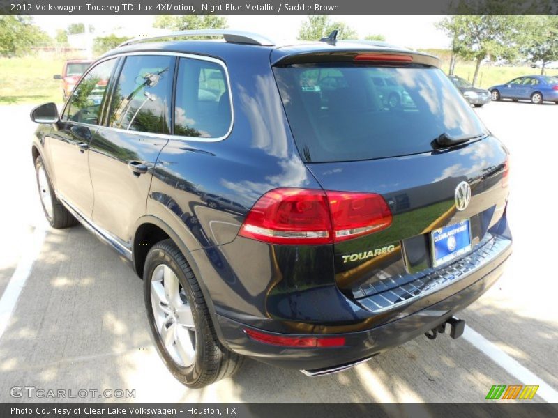 Night Blue Metallic / Saddle Brown 2012 Volkswagen Touareg TDI Lux 4XMotion