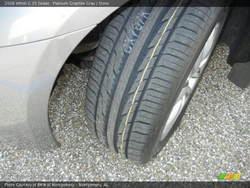 Platinum Graphite Gray / Stone 2008 Infiniti G 35 Sedan