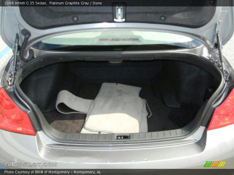 Platinum Graphite Gray / Stone 2008 Infiniti G 35 Sedan