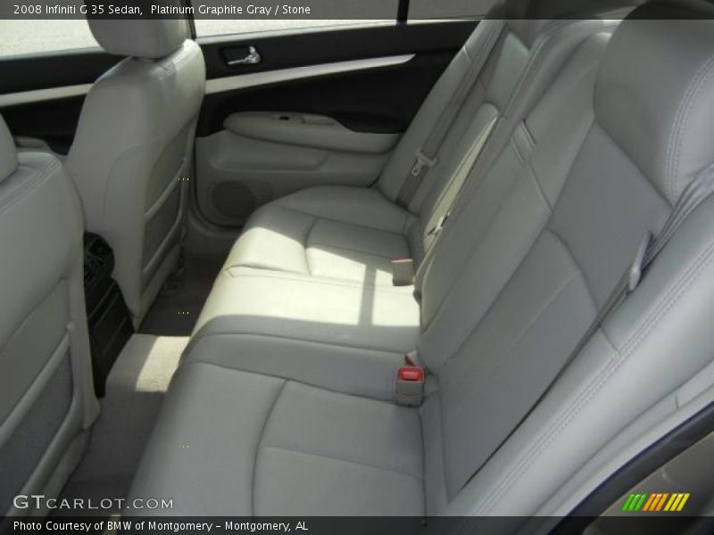 Platinum Graphite Gray / Stone 2008 Infiniti G 35 Sedan