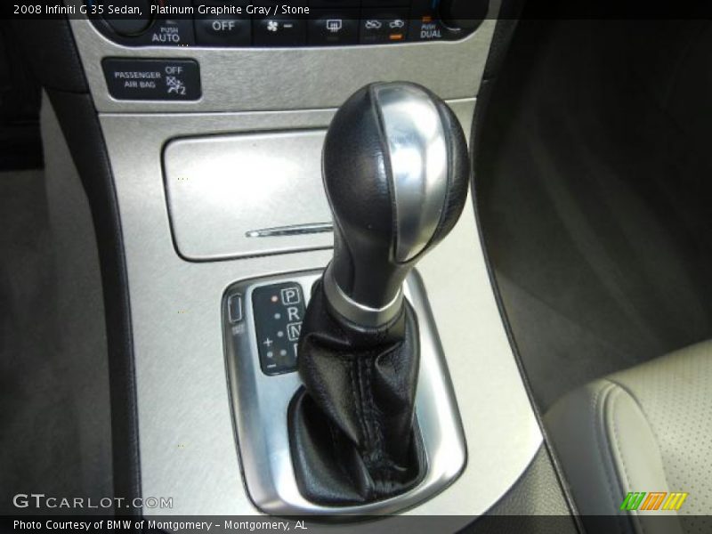 Platinum Graphite Gray / Stone 2008 Infiniti G 35 Sedan