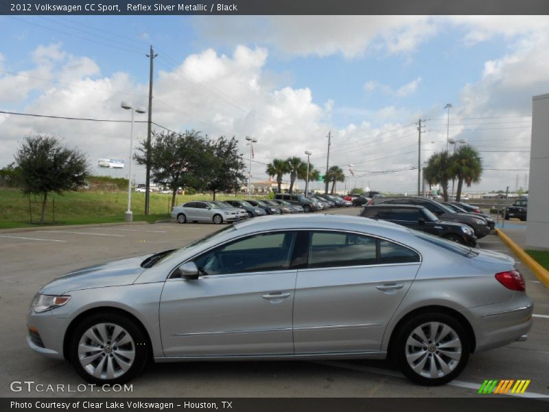Reflex Silver Metallic / Black 2012 Volkswagen CC Sport