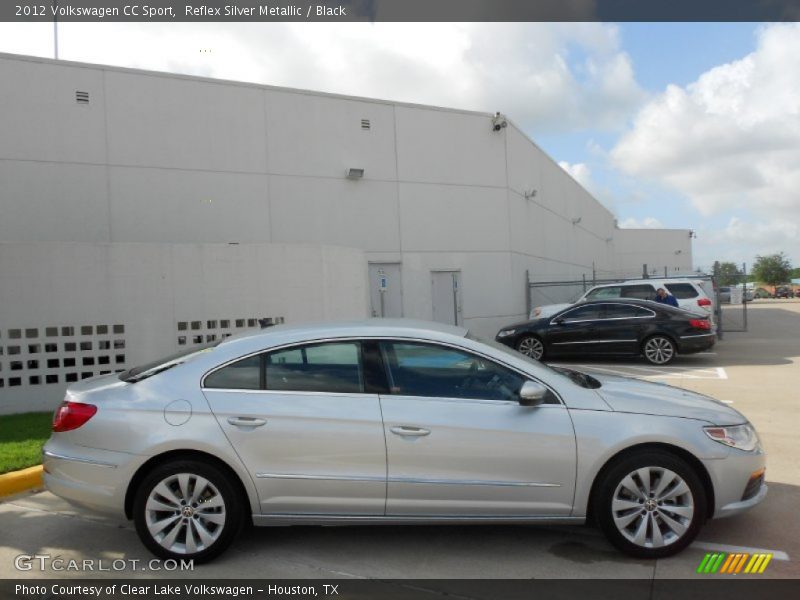 Reflex Silver Metallic / Black 2012 Volkswagen CC Sport