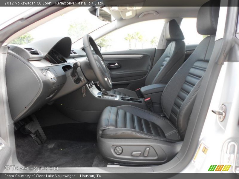 Reflex Silver Metallic / Black 2012 Volkswagen CC Sport