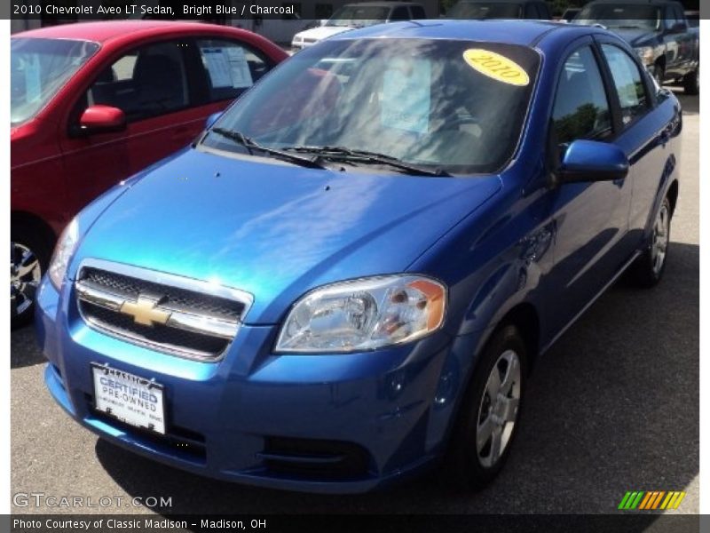 Bright Blue / Charcoal 2010 Chevrolet Aveo LT Sedan