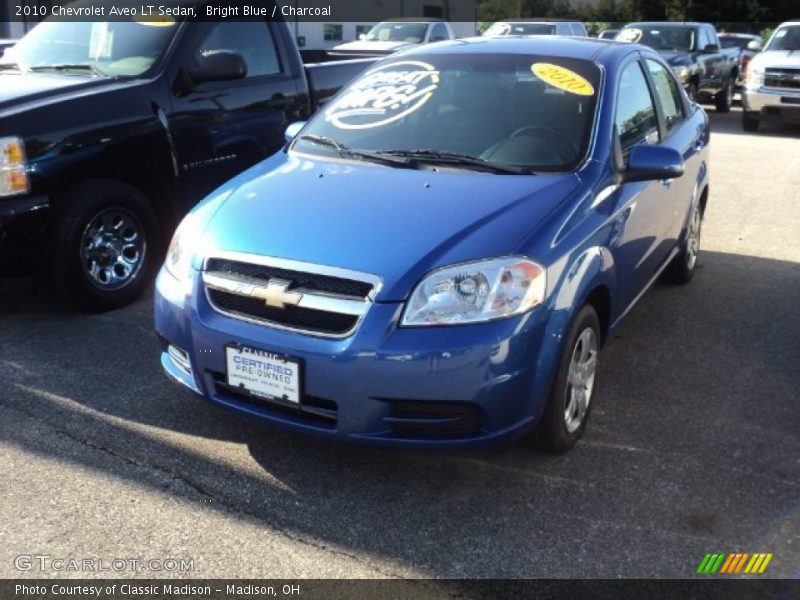 Bright Blue / Charcoal 2010 Chevrolet Aveo LT Sedan
