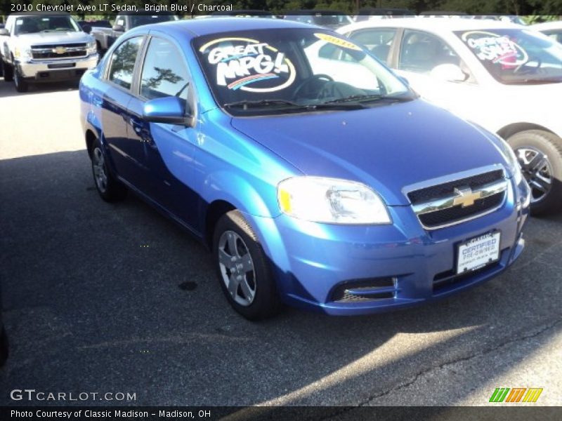 Bright Blue / Charcoal 2010 Chevrolet Aveo LT Sedan