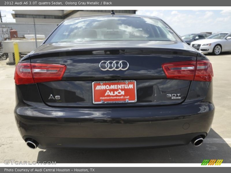 Oolong Gray Metallic / Black 2012 Audi A6 3.0T quattro Sedan