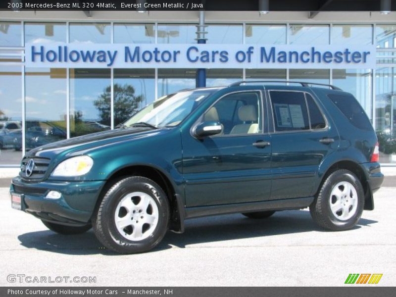 Everest Green Metallic / Java 2003 Mercedes-Benz ML 320 4Matic