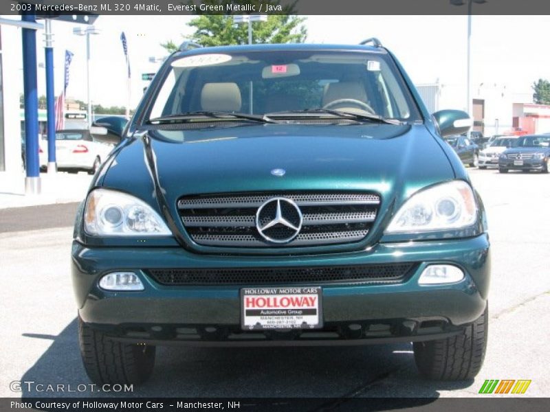 Everest Green Metallic / Java 2003 Mercedes-Benz ML 320 4Matic