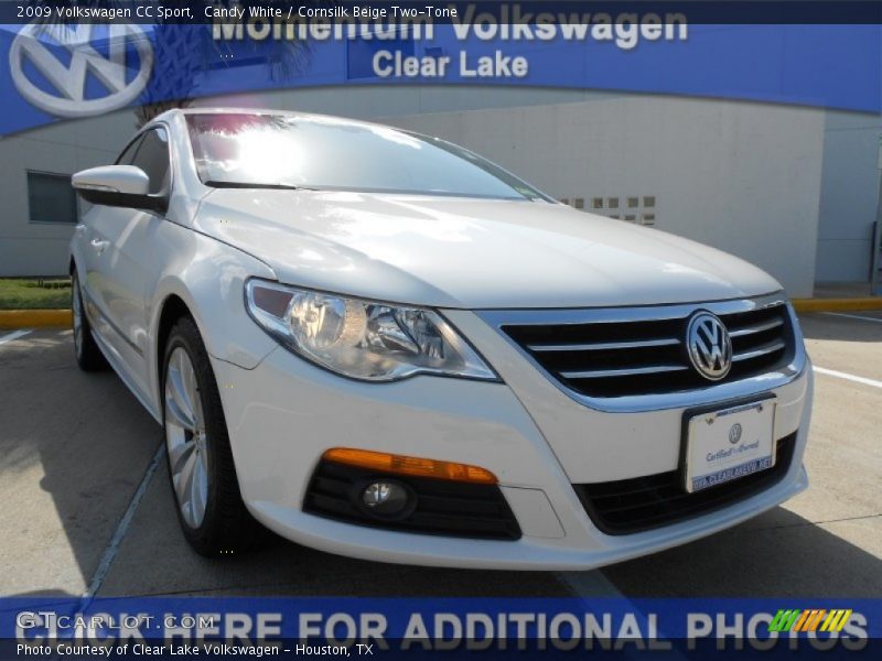 Candy White / Cornsilk Beige Two-Tone 2009 Volkswagen CC Sport