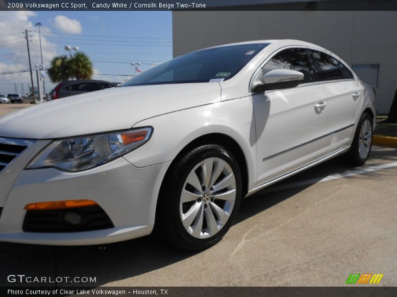 Candy White / Cornsilk Beige Two-Tone 2009 Volkswagen CC Sport