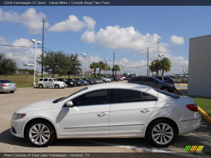 Candy White / Cornsilk Beige Two-Tone 2009 Volkswagen CC Sport