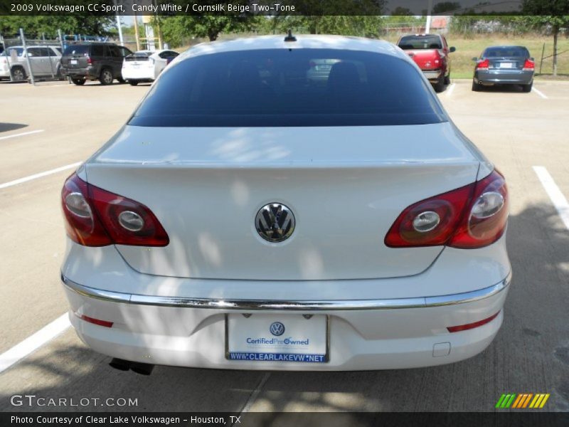 Candy White / Cornsilk Beige Two-Tone 2009 Volkswagen CC Sport