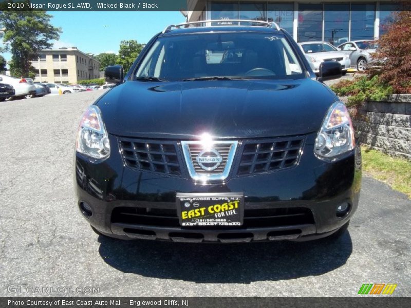 Wicked Black / Black 2010 Nissan Rogue SL AWD