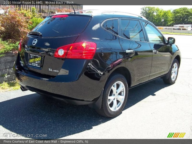 Wicked Black / Black 2010 Nissan Rogue SL AWD