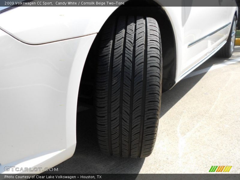 Candy White / Cornsilk Beige Two-Tone 2009 Volkswagen CC Sport