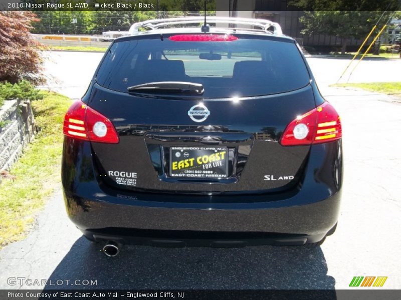 Wicked Black / Black 2010 Nissan Rogue SL AWD